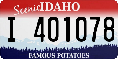 ID license plate I401078