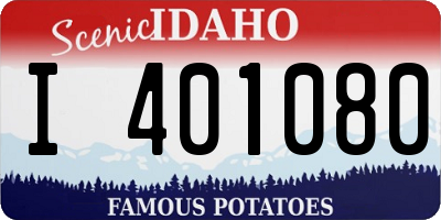 ID license plate I401080