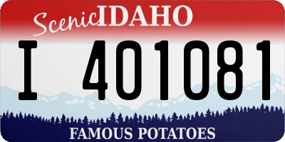 ID license plate I401081