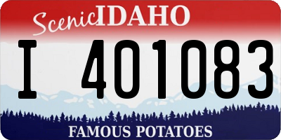 ID license plate I401083