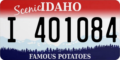 ID license plate I401084