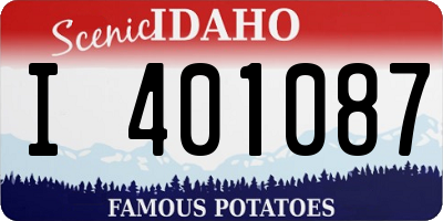 ID license plate I401087
