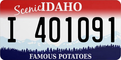 ID license plate I401091