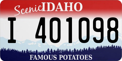 ID license plate I401098