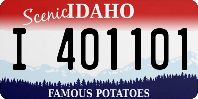 ID license plate I401101