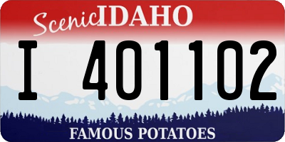 ID license plate I401102