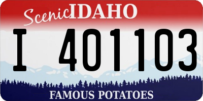ID license plate I401103