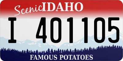 ID license plate I401105