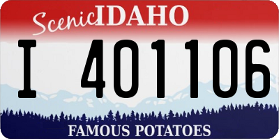 ID license plate I401106