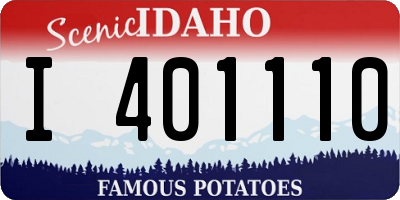 ID license plate I401110