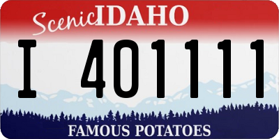 ID license plate I401111