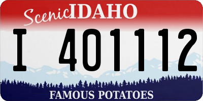 ID license plate I401112