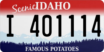 ID license plate I401114