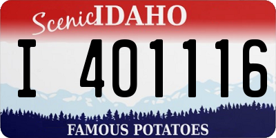 ID license plate I401116