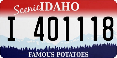 ID license plate I401118