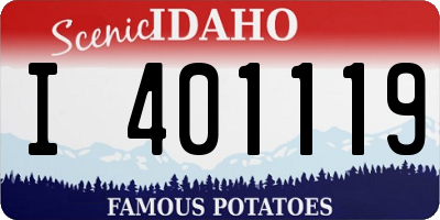 ID license plate I401119