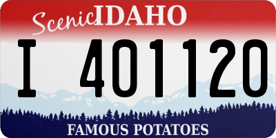 ID license plate I401120