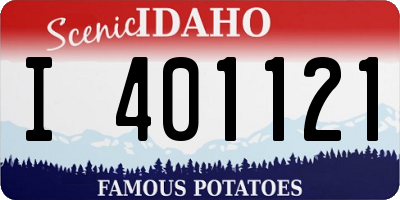 ID license plate I401121