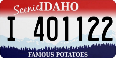 ID license plate I401122