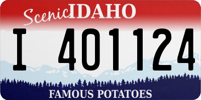 ID license plate I401124