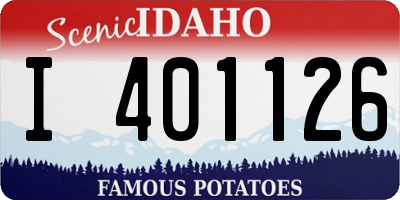 ID license plate I401126