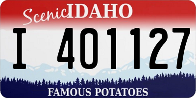 ID license plate I401127
