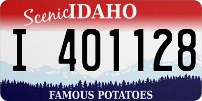ID license plate I401128