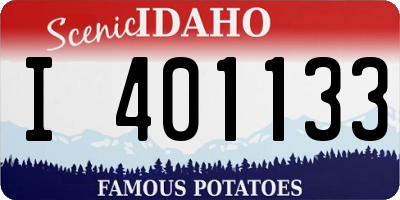 ID license plate I401133