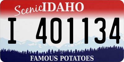 ID license plate I401134