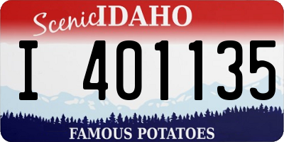 ID license plate I401135