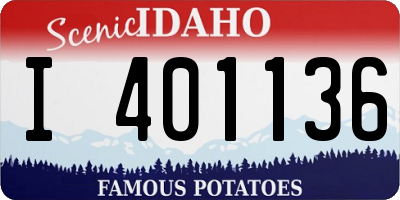 ID license plate I401136
