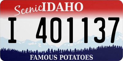 ID license plate I401137