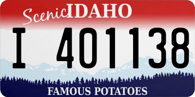 ID license plate I401138