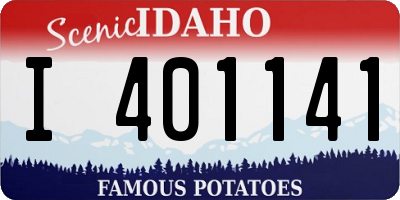 ID license plate I401141