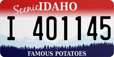ID license plate I401145