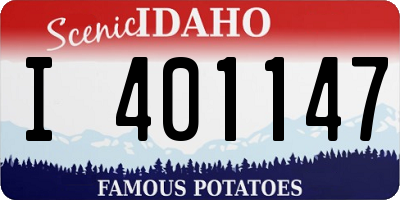 ID license plate I401147