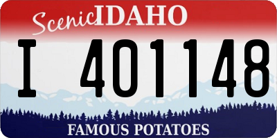 ID license plate I401148