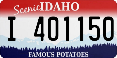 ID license plate I401150