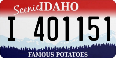 ID license plate I401151