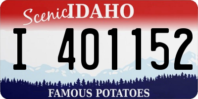 ID license plate I401152