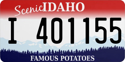 ID license plate I401155