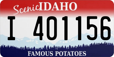 ID license plate I401156
