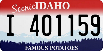 ID license plate I401159
