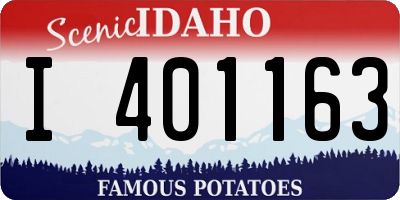 ID license plate I401163