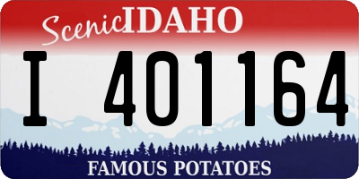ID license plate I401164