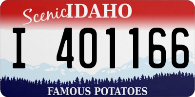 ID license plate I401166