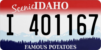 ID license plate I401167