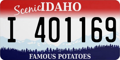 ID license plate I401169