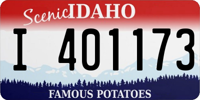 ID license plate I401173