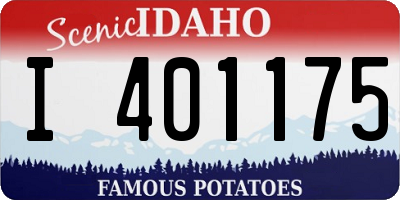 ID license plate I401175